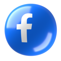 Facebook 3D Logo png