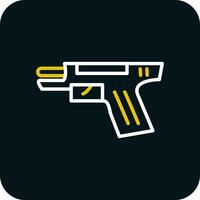 diseño de icono de vector de pistola