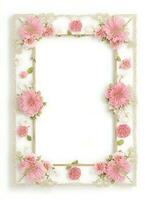 Free flower Border frame with watercolor Flower photo