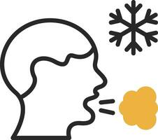 Frosty breath Vector Icon Design