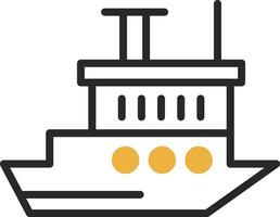 Icebreaker ship Vector Icon Design