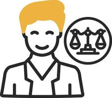 Lawyer Vector Icon Design