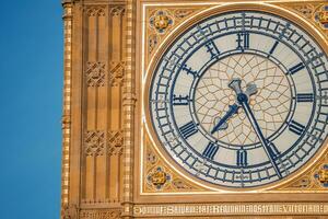 Big Ben and Westminster bridge in London photo