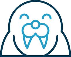 Walrus Vector Icon Design