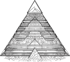 égyptien pyramides célèbre vieux historique bâtiments ai génératif png