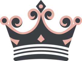 crown in balck and white ai generative png