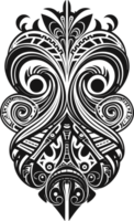 maori tatuaggio ornamento ,Maori taniwha ai generativo png