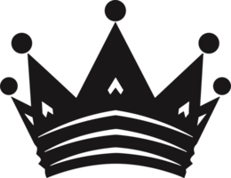 crown in balck and white ai generative png