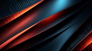 Abstract wave light wallpaper illustration design background Created with generative Ai technology photo