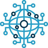 Global Network Vector Icon Design