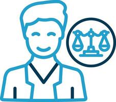 Lawyer Vector Icon Design