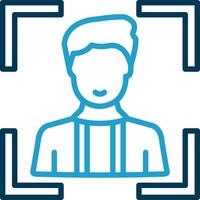 Face Scan Vector Icon Design