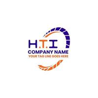 HTI letter logo creative design with vector graphic, HTI simple and modern logo. HTI luxurious alphabet design