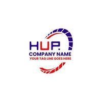 hup letra logo creativo diseño con vector gráfico, hup sencillo y moderno logo. hup lujoso alfabeto diseño