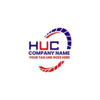 HUC letter logo creative design with vector graphic, HUC simple and modern logo. HUC luxurious alphabet design