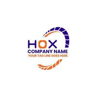 HOX letter logo creative design with vector graphic, HOX simple and modern logo. HOX luxurious alphabet design