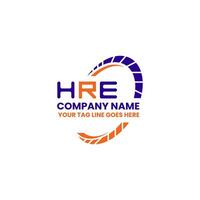 HRE letter logo creative design with vector graphic, HRE simple and modern logo. HRE luxurious alphabet design