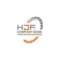 HJF letter logo creative design with vector graphic, HJF simple and modern logo. HJF luxurious alphabet design