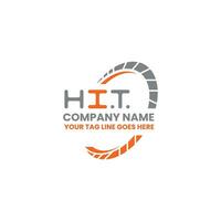 HIT letter logo creative design with vector graphic, HIT simple and modern logo. HIT luxurious alphabet design