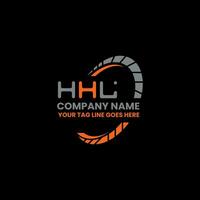 HHL letter logo creative design with vector graphic, HHL simple and modern logo. HHL luxurious alphabet design