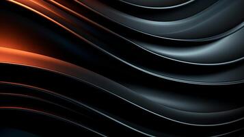 Abstract wave light wallpaper illustration design background Created with generative Ai technology photo