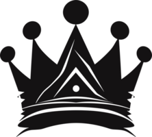 crown in balck and white ai generative png