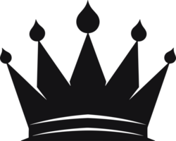 crown in balck and white ai generative png