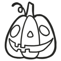 mano disegnato schema carino Halloween elementi png