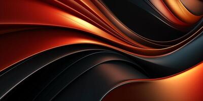 Abstract wave light wallpaper illustration design background Created with generative Ai technology photo