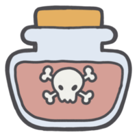 söt halloween element png