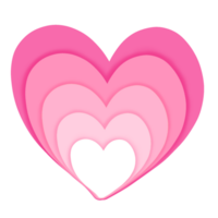 pink heart on white png