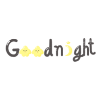 gut Nacht Wort png