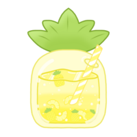 piña jugo en botella png