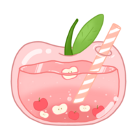 apple juice in bottle png