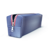 3D Rendering Denim Pencil Case png