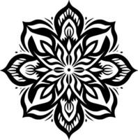 Mandala - Minimalist and Flat Logo - Vector illustration