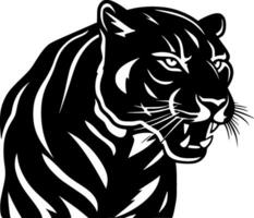 Panther - Black and White Isolated Icon - Vector illustration