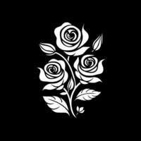 rosas - minimalista y plano logo - vector ilustración