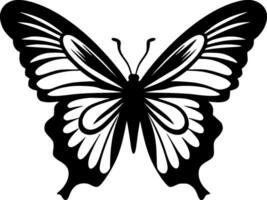 mariposa, minimalista y sencillo silueta - vector ilustración