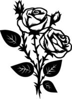 Roses - High Quality Vector Logo - Vector illustration ideal for T-shirt graphic