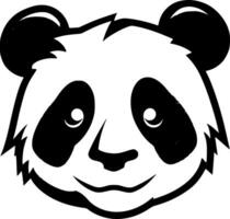 panda, minimalista y sencillo silueta - vector ilustración