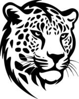 Leopard, Minimalist and Simple Silhouette - Vector illustration