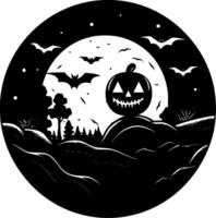 Hallowe'en - Minimalist and Flat Logo - Vector illustration