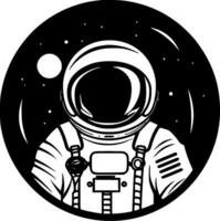 Astronaut, Minimalist and Simple Silhouette - Vector illustration