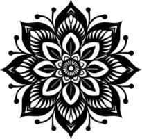 Mandala, Minimalist and Simple Silhouette - Vector illustration