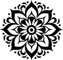 Mandala, Minimalist and Simple Silhouette - Vector illustration