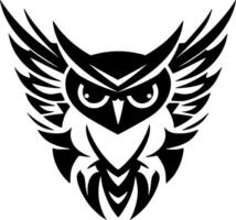 Owl, Minimalist and Simple Silhouette - Vector illustration