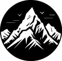 Mountain, Minimalist and Simple Silhouette - Vector illustration