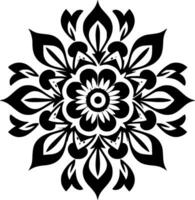 Mandala, Minimalist and Simple Silhouette - Vector illustration