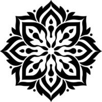 Mandala, Minimalist and Simple Silhouette - Vector illustration